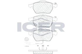 ANDEL-GUALDA 181396 - 181396 ANDEL PAST. FRENO VW BORA